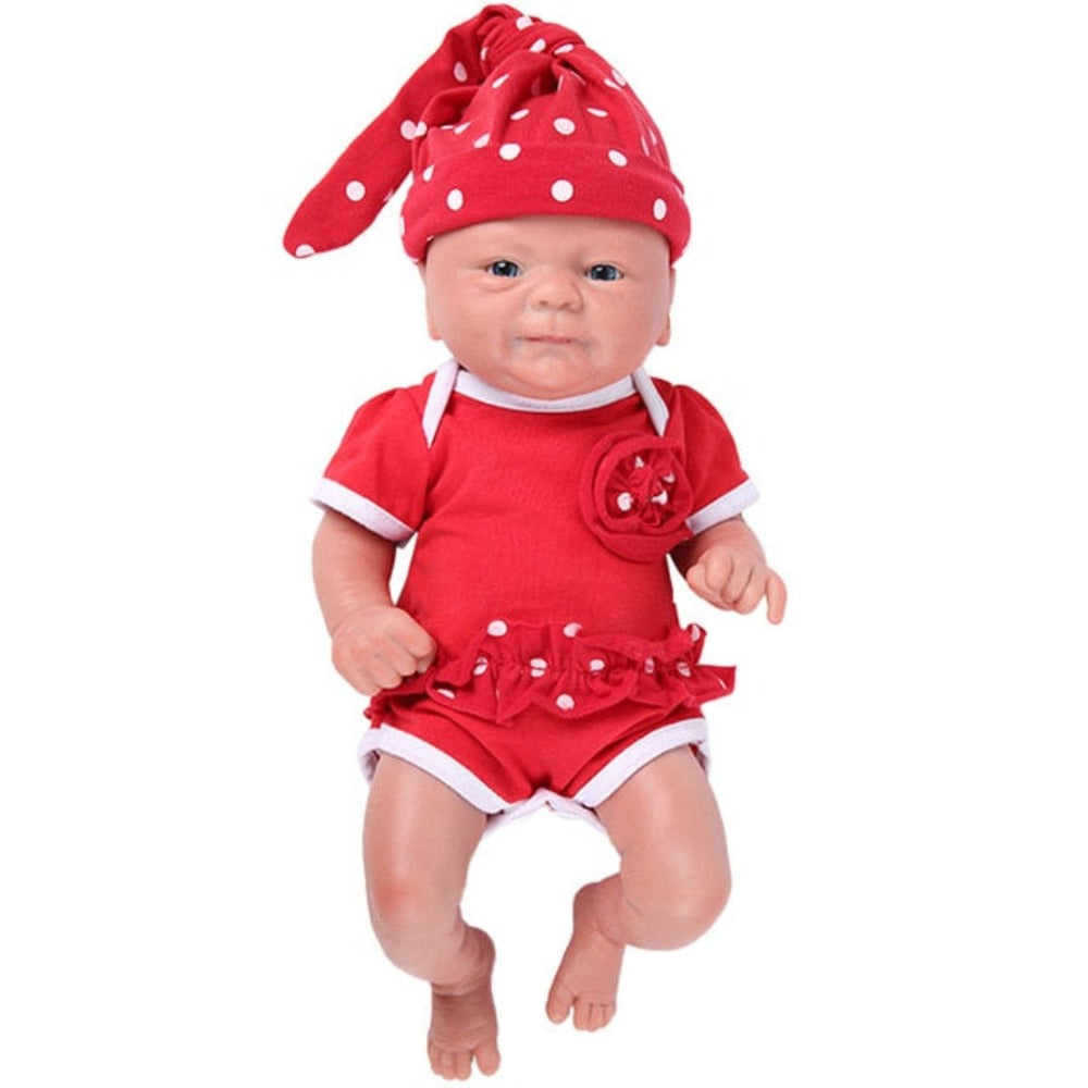 36cm Full Silicone Reborn Doll 3 Colors Eyes Choices Realistic